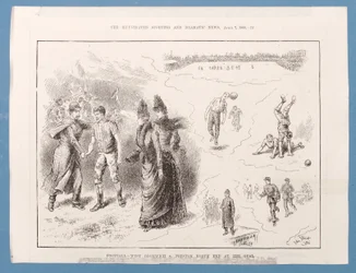 West Bromwich vs. Preston North End en el Oval, de 